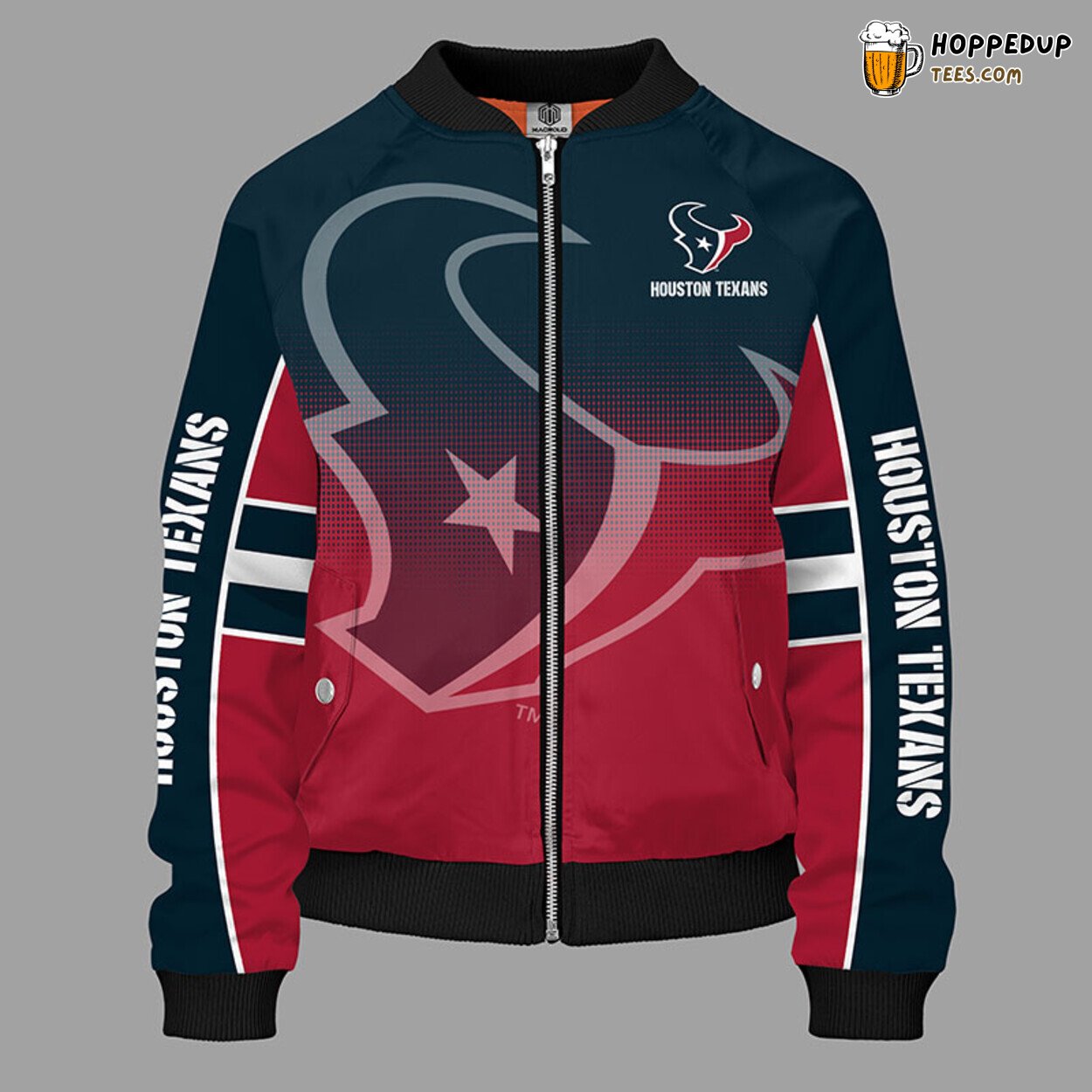 NFL Houston Texans Classic Red Premium Bomber Jacket Design