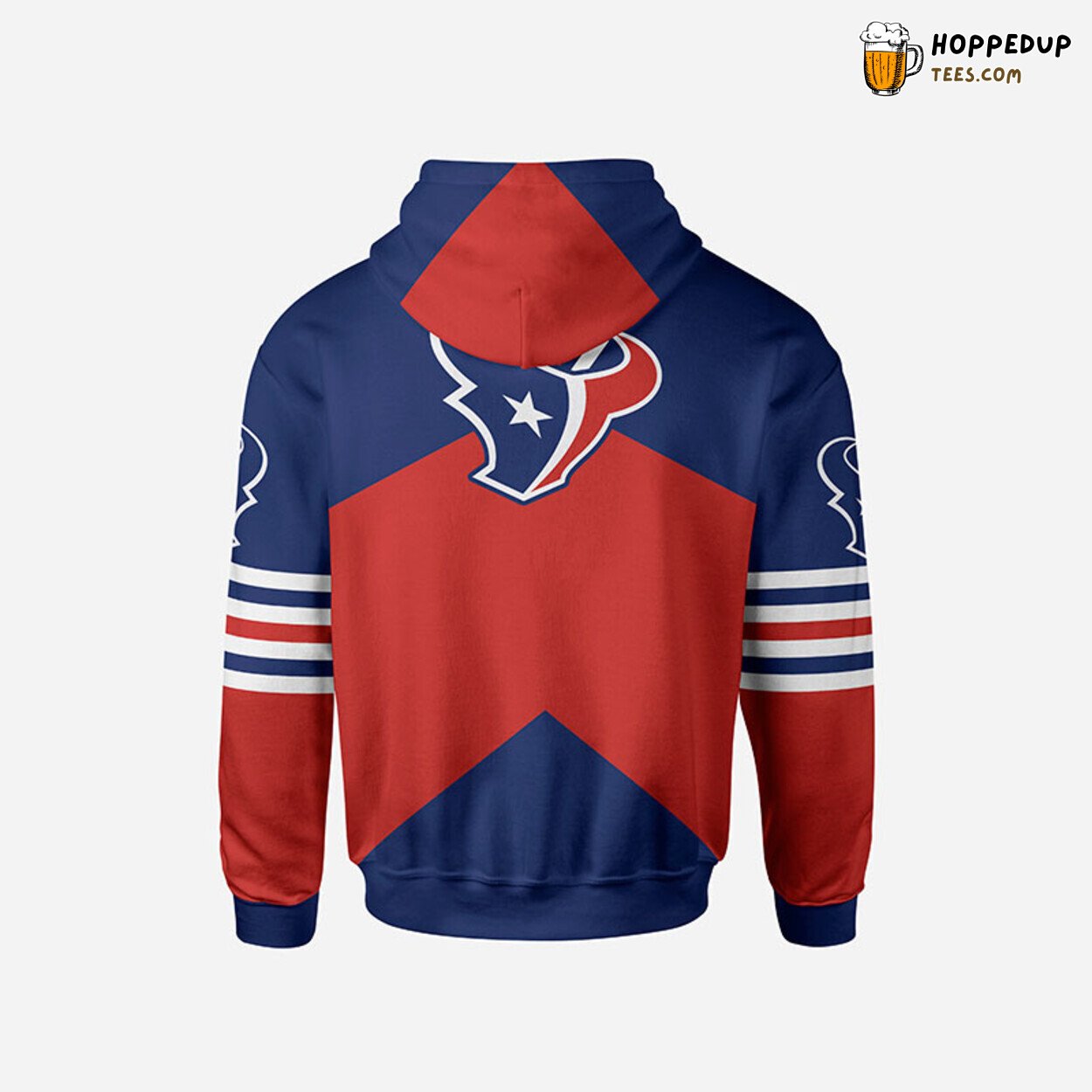NFL Houston Texans Premium Blue Red Bomber Jacket Design