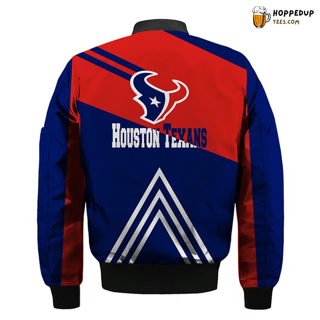 NFL Houston Texans Red Blue Premium Unisex Bomber Jacket