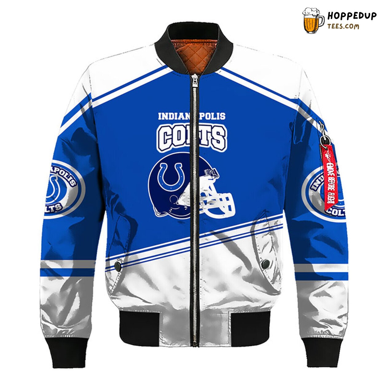 NFL Indianapolis Colts Blue Silver Premium Unisex Bomber Jacket NFL Indianapolis Colts Blue Silver Premium Unisex Bomber Jacket