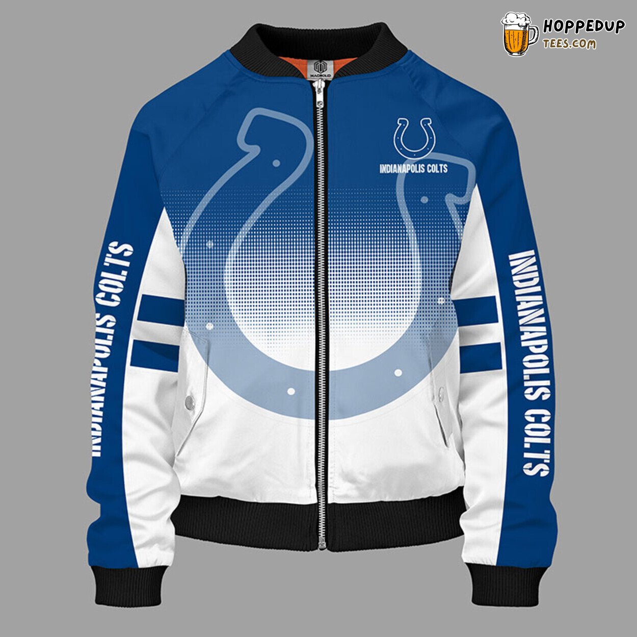 NFL Indianapolis Colts Classic Blue Premium Bomber Jacket Design