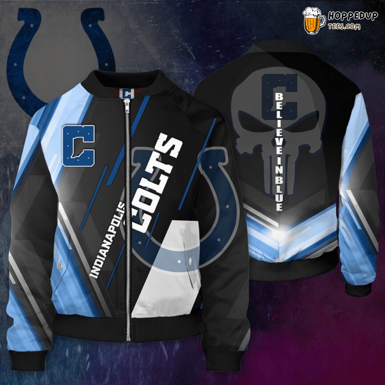 NFL Indianapolis Colts Premium Bomber Jacket Designed for Fans