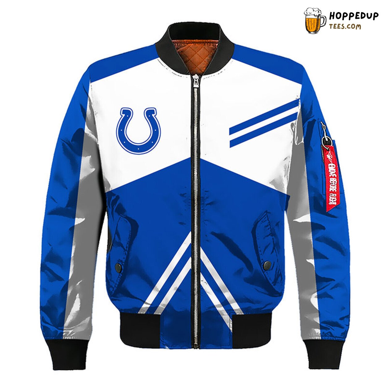 NFL Indianapolis Colts Silver Blue Premium Unisex Bomber Jacket NFL Indianapolis Colts Silver Blue Premium Unisex Bomber Jacket