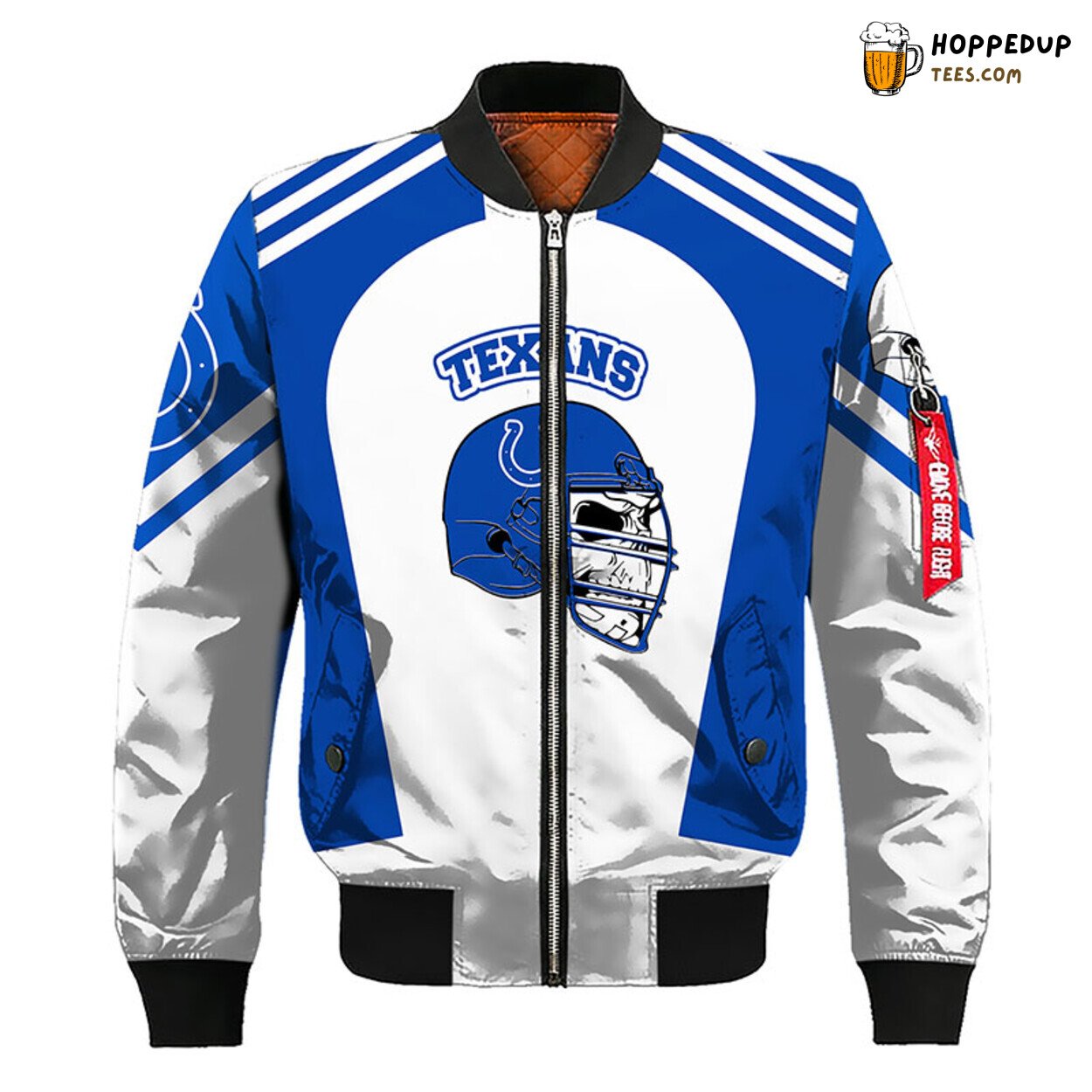 NFL Indianapolis Colts Skull Silver Blue Premium Bomber Jacket NFL Indianapolis Colts Skull Silver Blue Premium Bomber Jacket