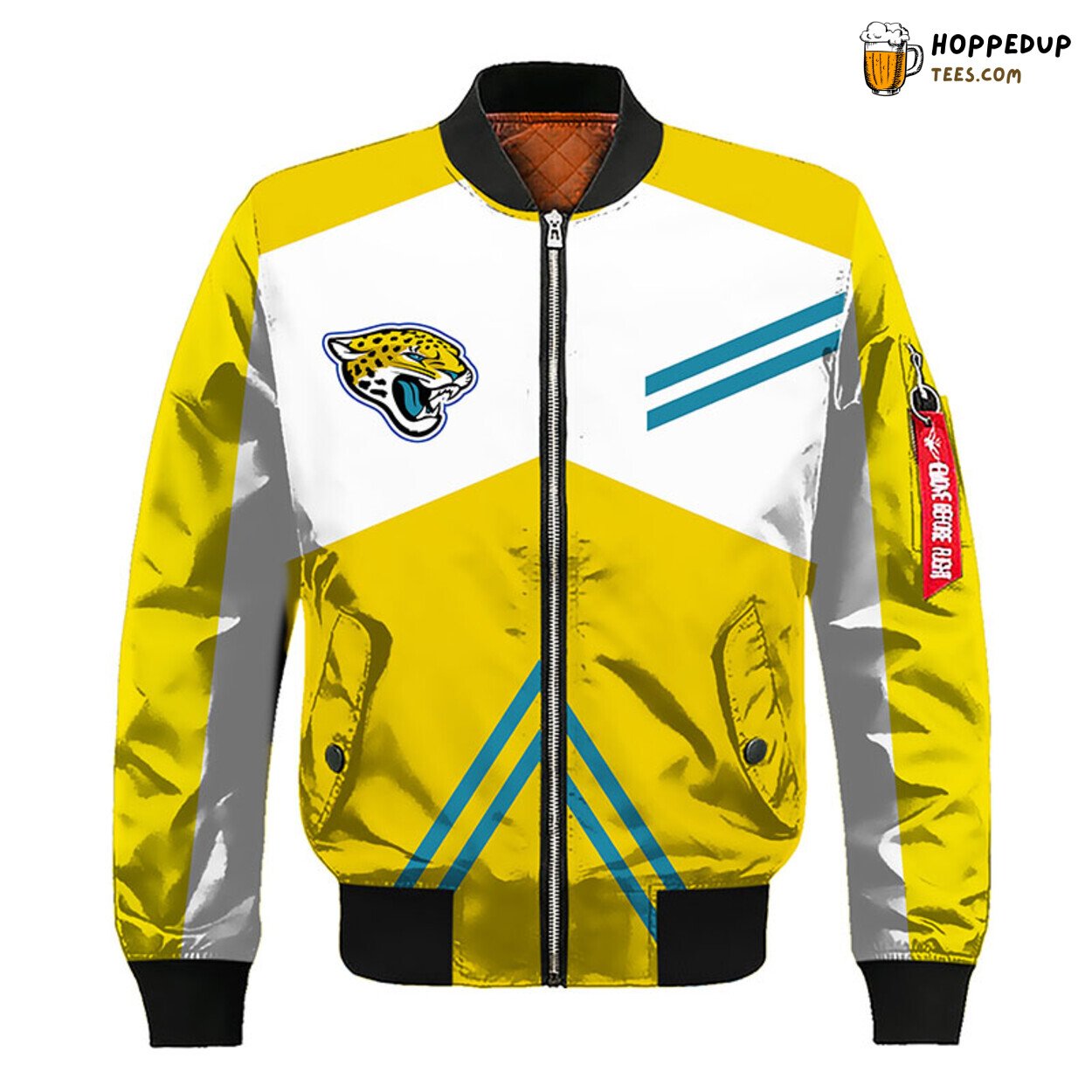 NFL Jacksonville Jaguars Classic Yellow Premium Bomber Jacket Design