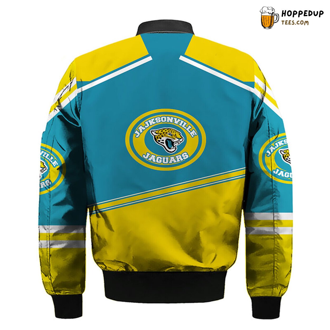 NFL Jacksonville Jaguars Premium Yellow Blue Bomber Jacket Design