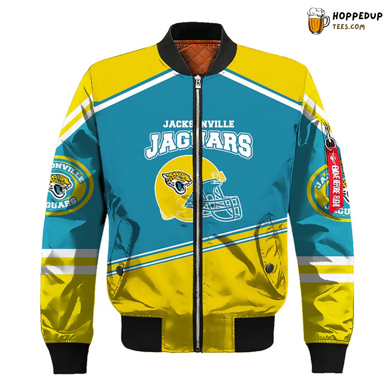 NFL Jacksonville Jaguars Premium Yellow Blue Bomber Jacket Design