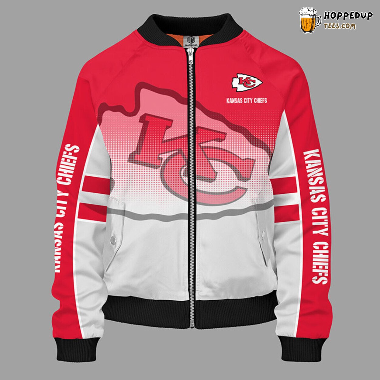 NFL Kansas City Chiefs Classic Red Premium Bomber Jacket Design
