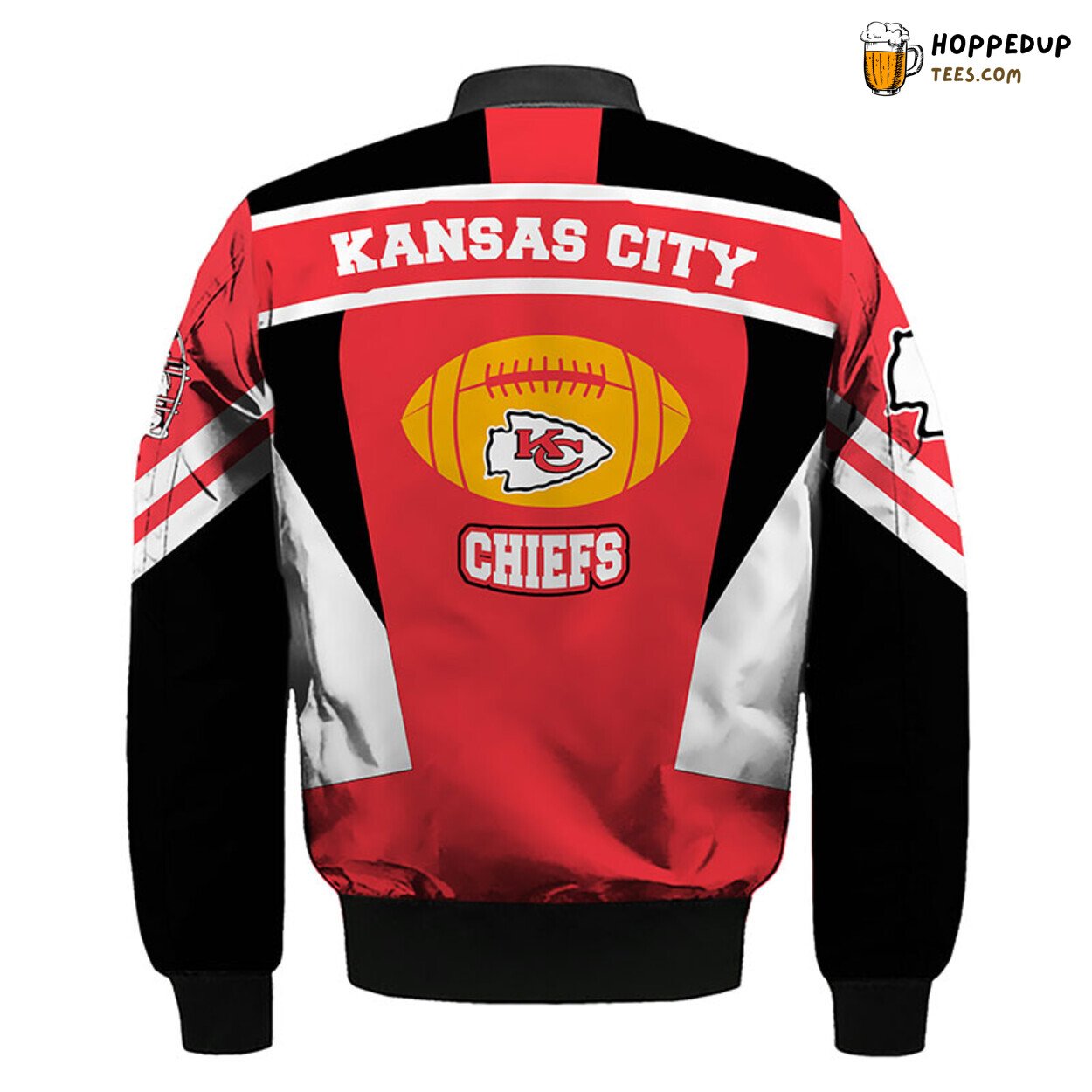 NFL Kansas City Chiefs Premium Skull Red Unisex Bomber Jacket