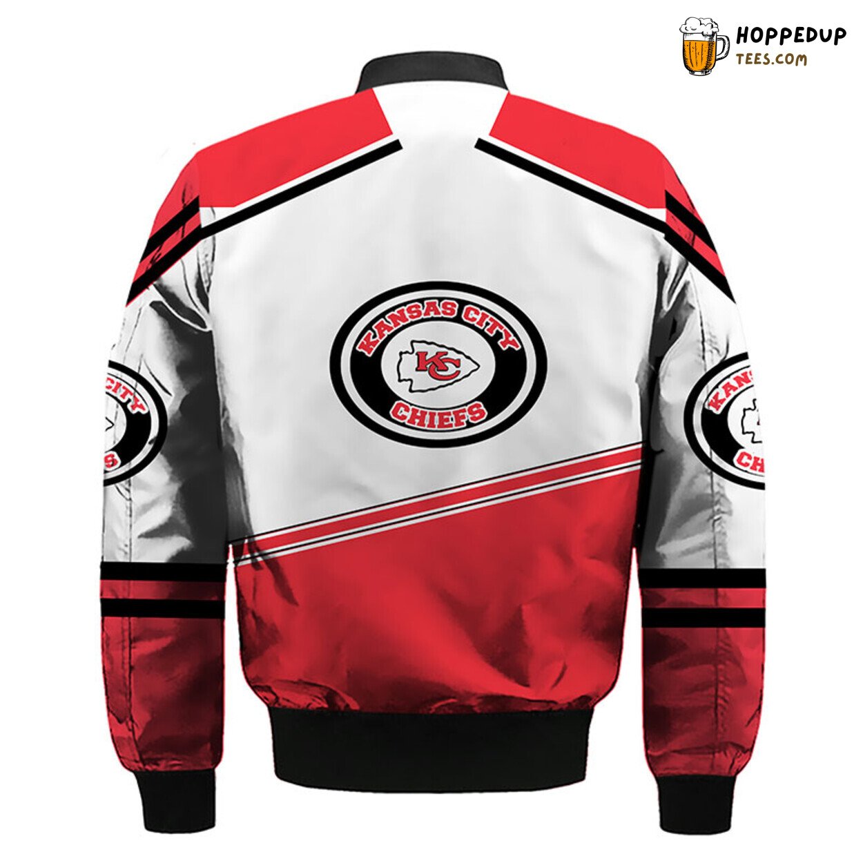 NFL Kansas City Chiefs Red Silver Premium Unisex Bomber Jacket