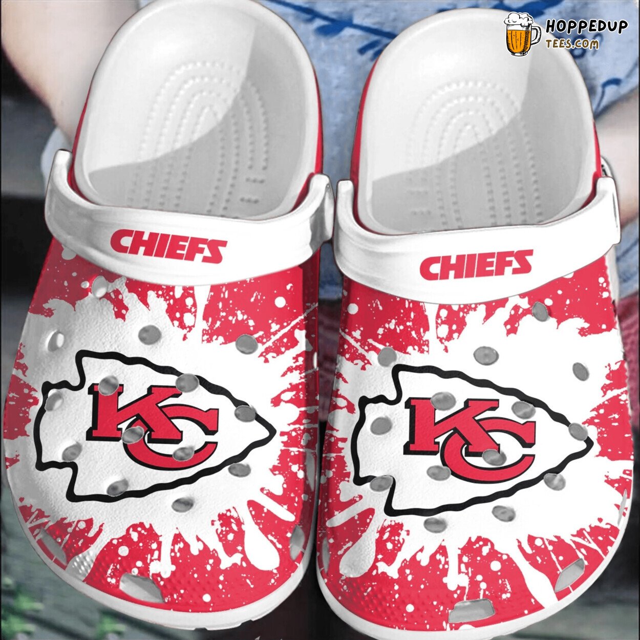 NFL KC Chiefs Football Clogs Shoes Comfortable Unique Style
