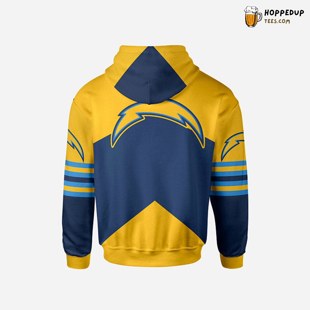 NFL LA Chargers Skull Blue Yellow Premium Unisex Bomber Jacket