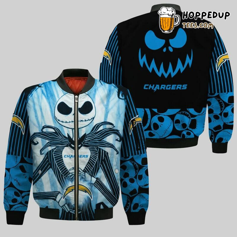 NFL Los Angeles Chargers Jack Skellington Bomber Jacket