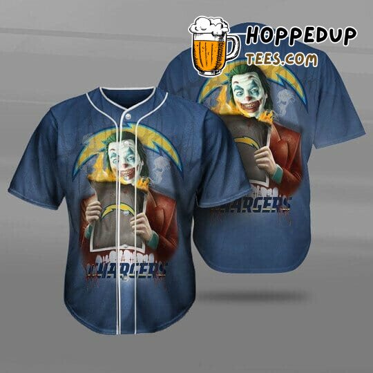 NFL Los Angeles Chargers Joker Navy Blue Baseball Jersey Unisex Shirt