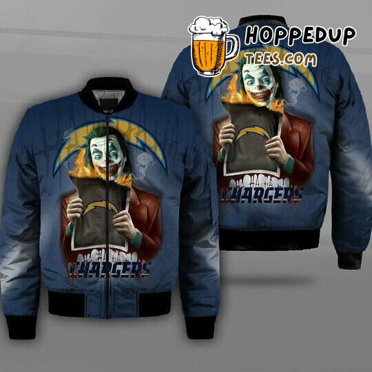 NFL Los Angeles Chargers Joker Navy Blue Bomber Jacket