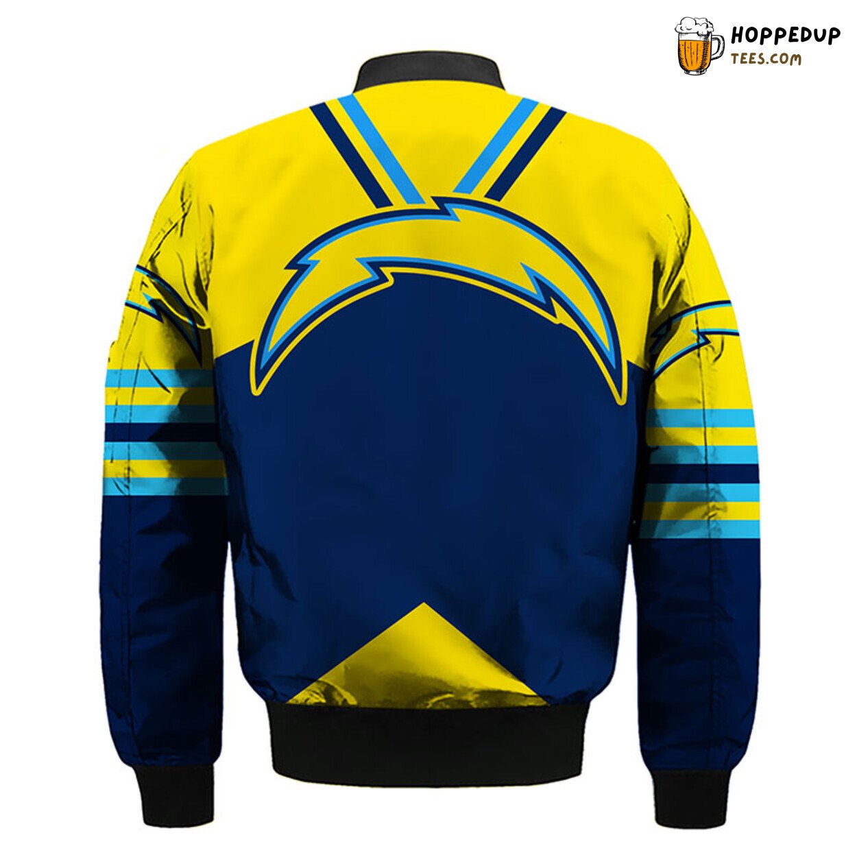 NFL Los Angeles Chargers Premium Yellow Blue Bomber Jacket Design