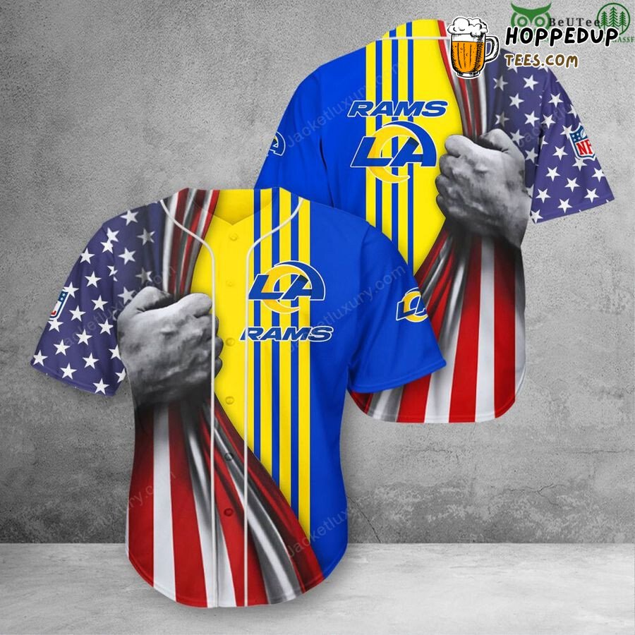 NFL Los Angeles Rams Aloha Pride Summer Baseball Jersey Unisex Shirt