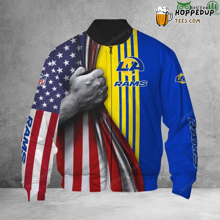 NFL Los Angeles Rams Aloha Pride Summer Bomber Jacket
