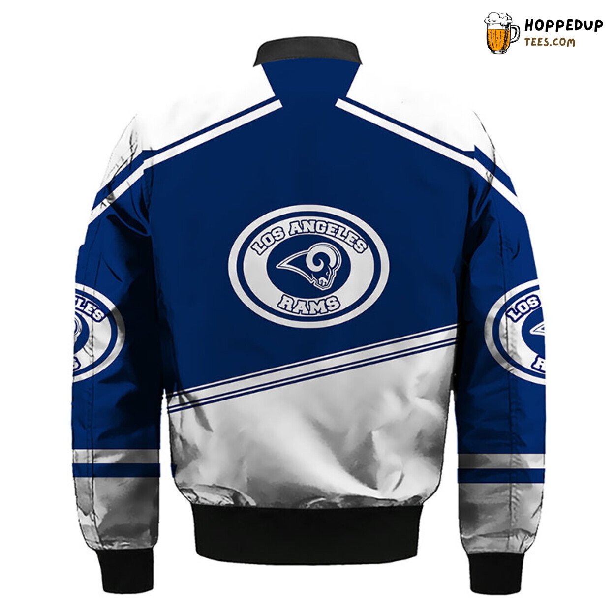 NFL Los Angeles Rams Blue Silver Premium Bomber Jacket Design