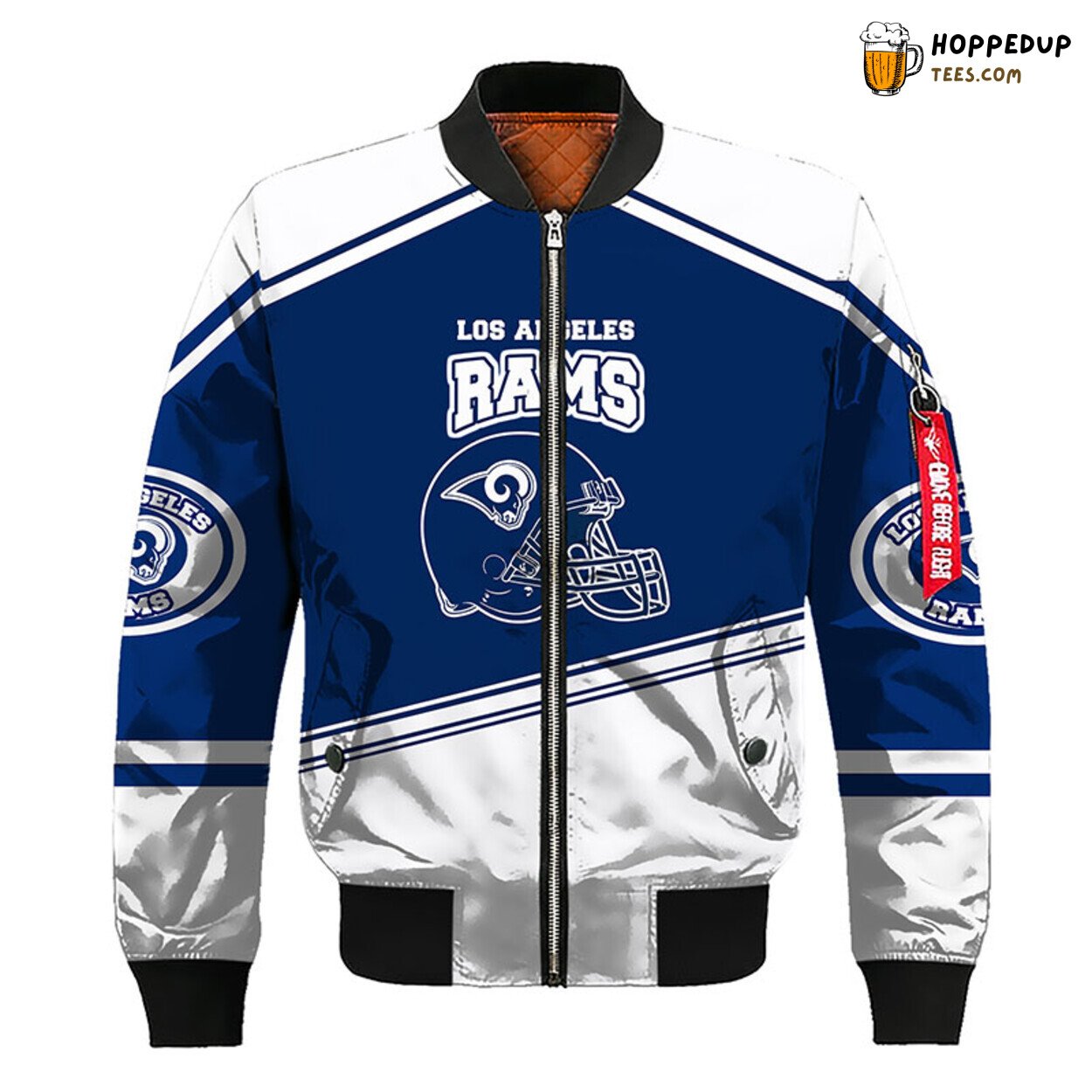 NFL Los Angeles Rams Blue Silver Premium Bomber Jacket Design