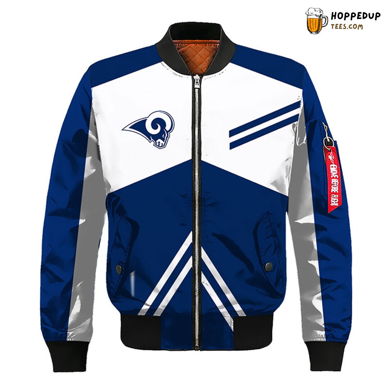 NFL Los Angeles Rams Blue Silver Premium Unisex Bomber Jacket NFL Los Angeles Rams Blue Silver Premium Unisex Bomber Jacket