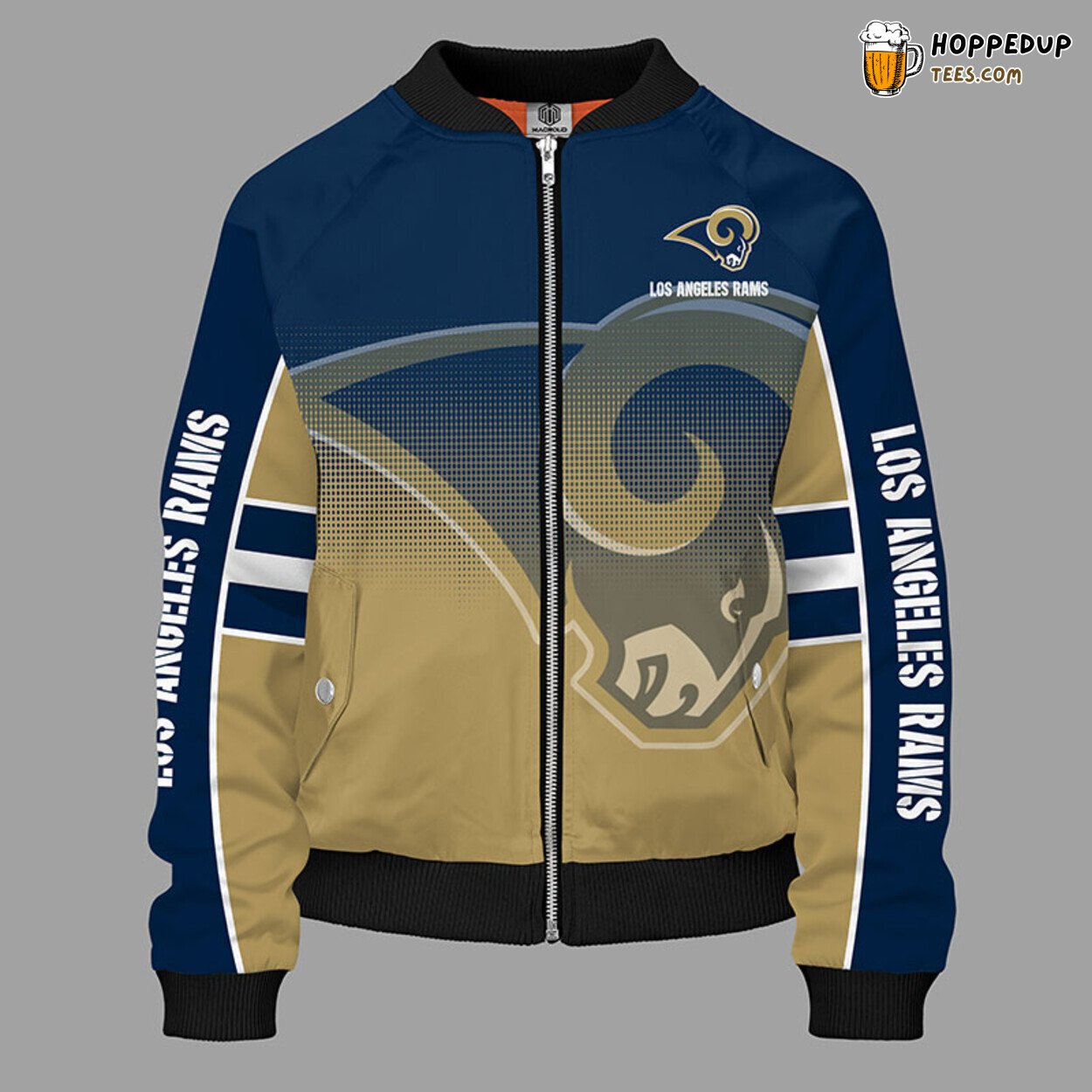 NFL Los Angeles Rams Classic Blue Premium Bomber Jacket Design