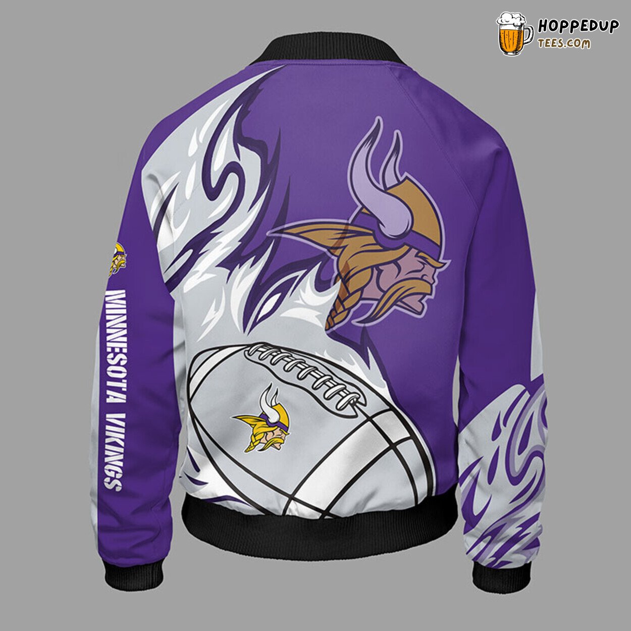 NFL Minnesota Vikings Classic Violet Premium Bomber Jacket Design