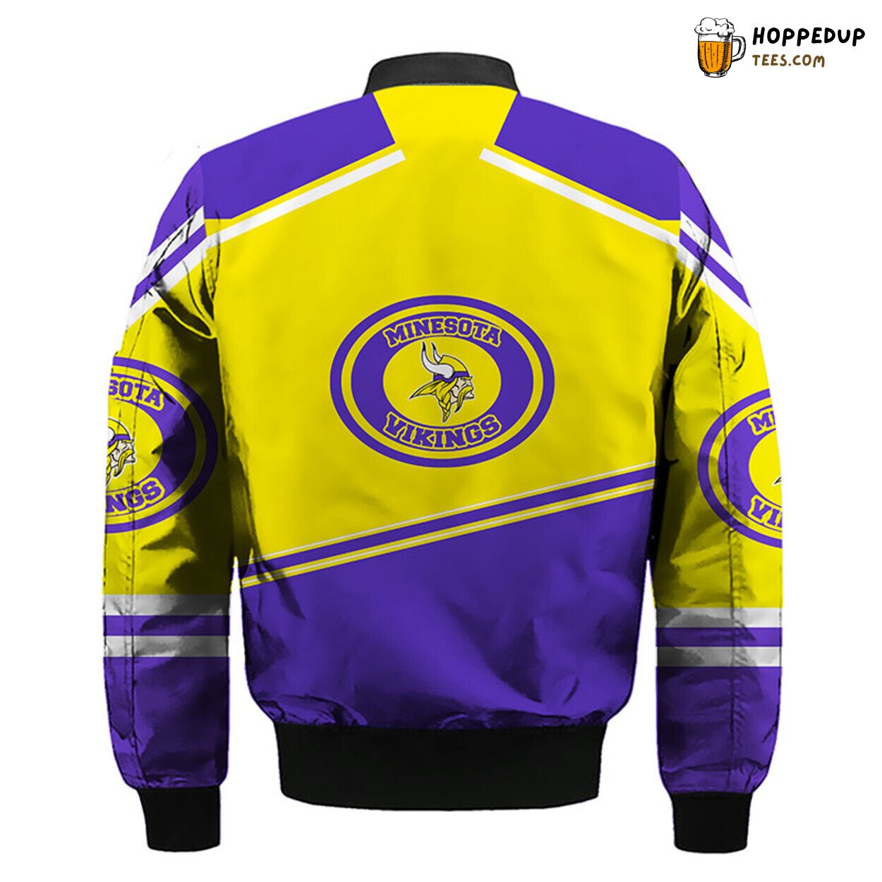 NFL Minnesota Vikings Unique Yellow Violet Bomber Jacket Design