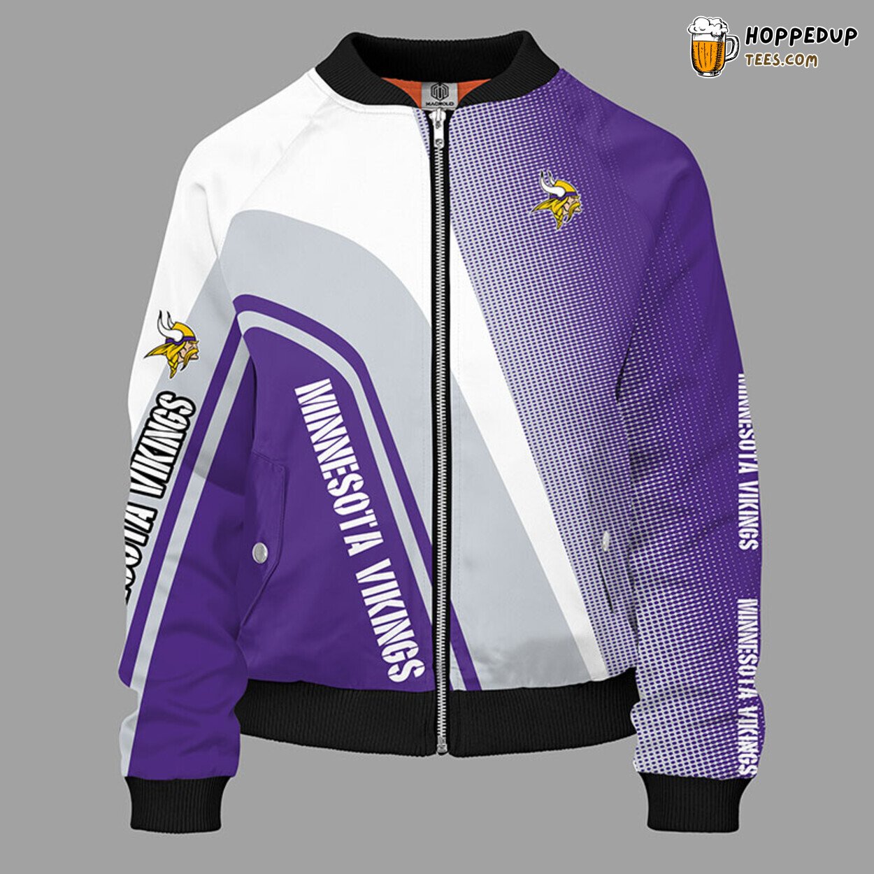 NFL Minnesota Vikings Violet Premium Unisex Bomber Jacket Design