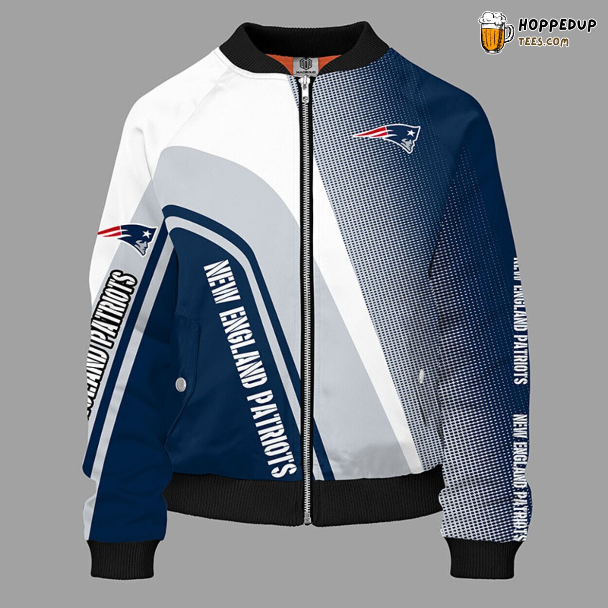 NFL New England Patriots Blue Premium Unisex Bomber Jacket Design
