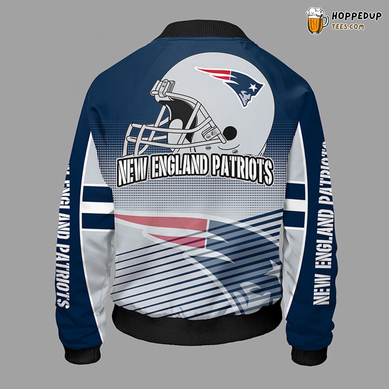 NFL New England Patriots Classic Blue Premium Bomber Jacket Design