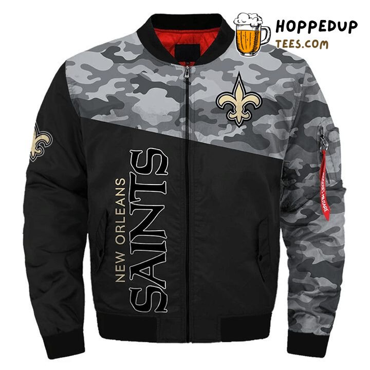 NFL New Orleans Saints Military Style Bomber Jacket