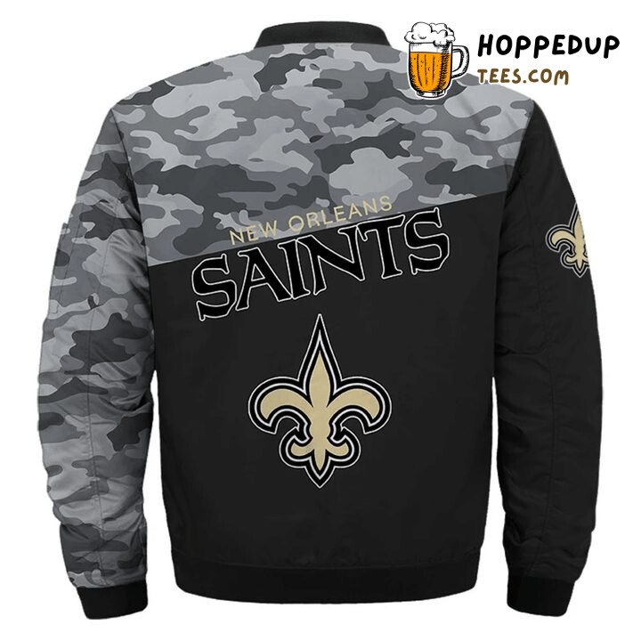 NFL New Orleans Saints Military Style Bomber Jacket