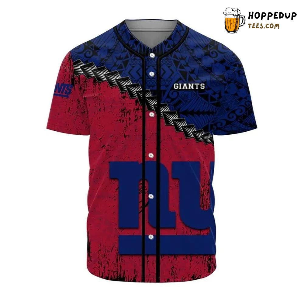 NFL New York Giants Red Blue Baseball Jersey Unisex Shirt NFL New York Giants Red Blue Baseball Jersey Unisex Shirt