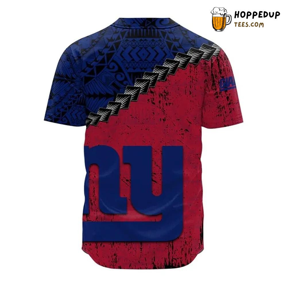 NFL New York Giants Red Blue Baseball Jersey Unisex Shirt
