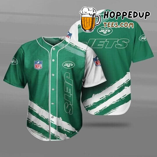 NFL New York Jets Green White Baseball Jersey Unisex Shirt