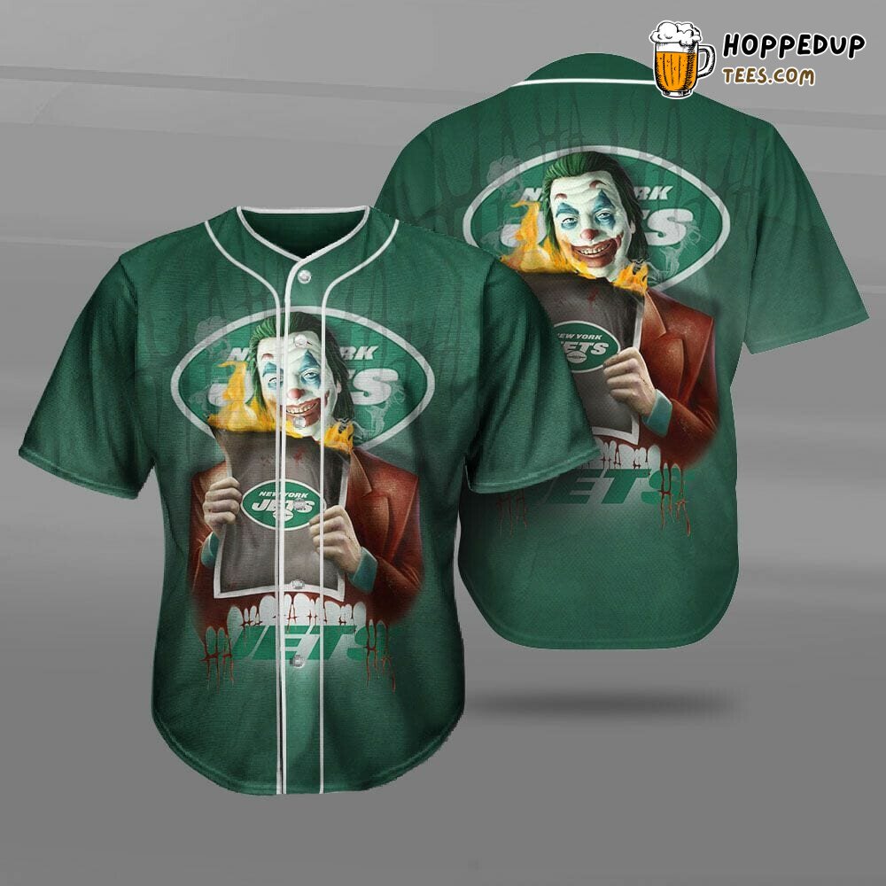 NFL New York Jets Joker Green Baseball Jersey Unisex Shirt