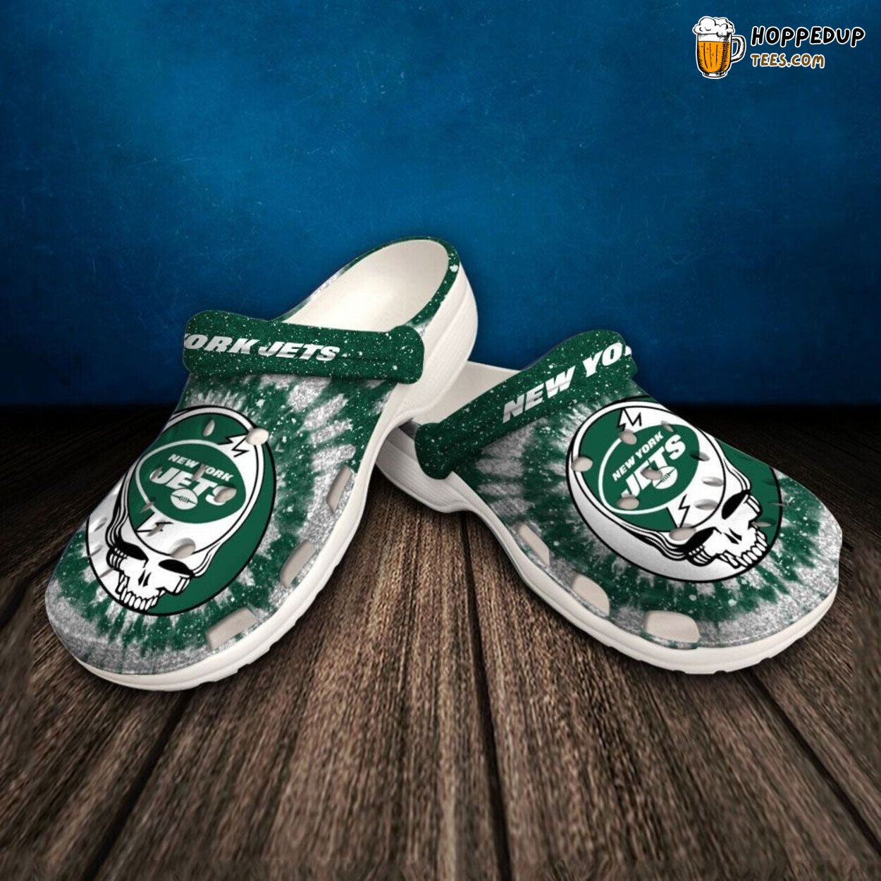 NFL New York Jets Themed Sporty Comfortable Unique Clog Shoes