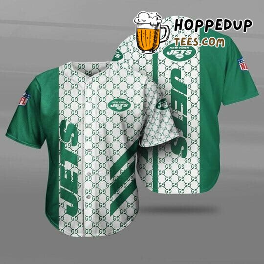 NFL New York Jets White Green Baseball Jersey Unisex Shirt