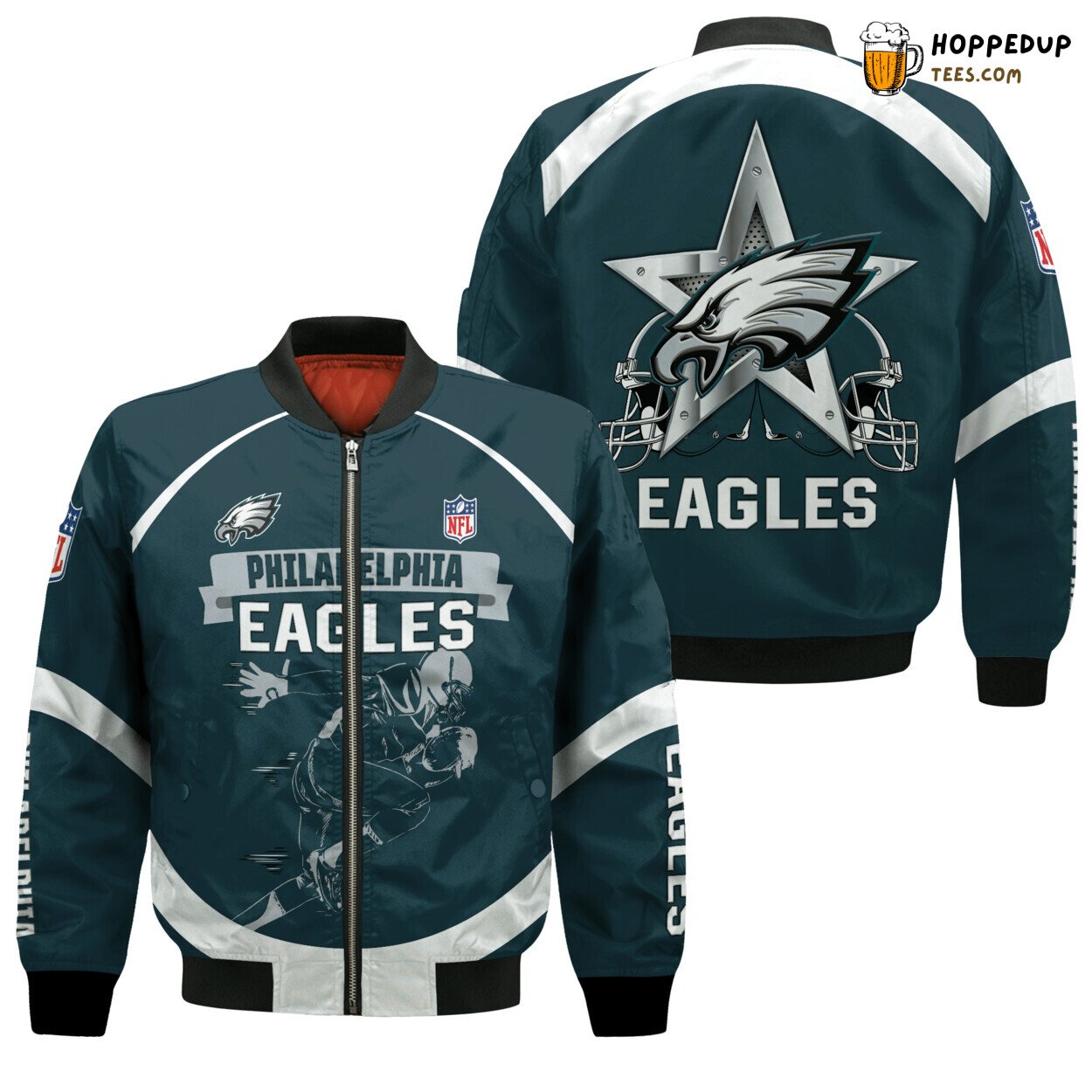 NFL Philadelphia Eagles Green Limited Bomber Jacket