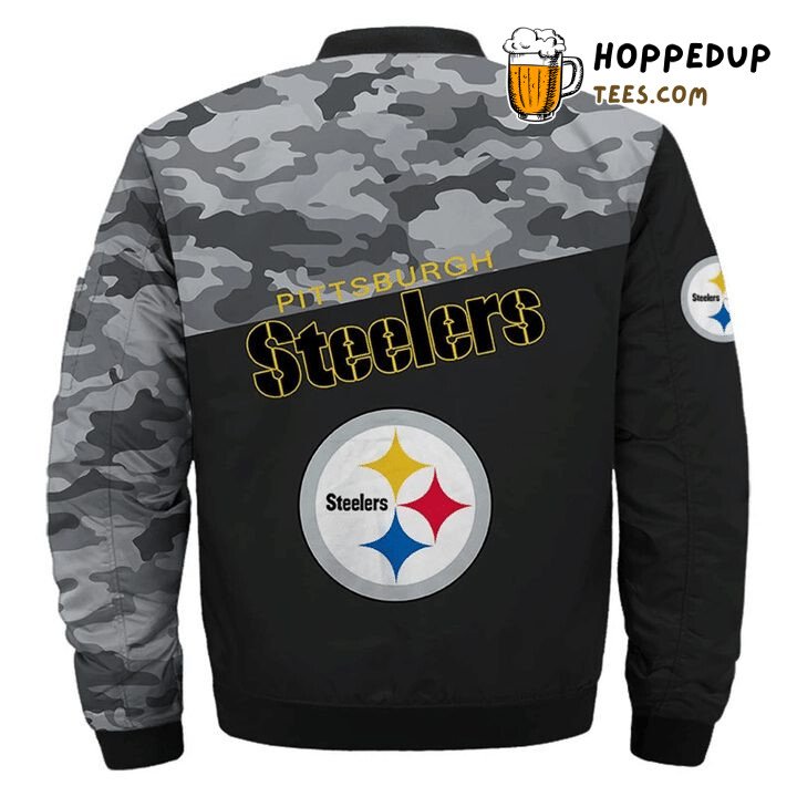 NFL Pittsburgh Steelers Camo Edition Bomber Jacket