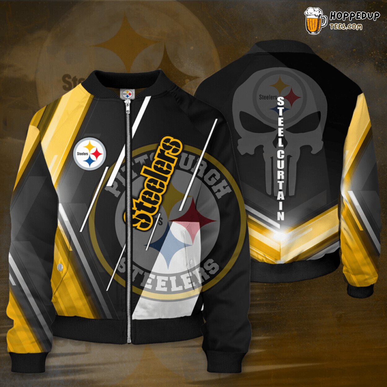 NFL Pittsburgh Steelers PS Authentic Fans Bomber Jacket