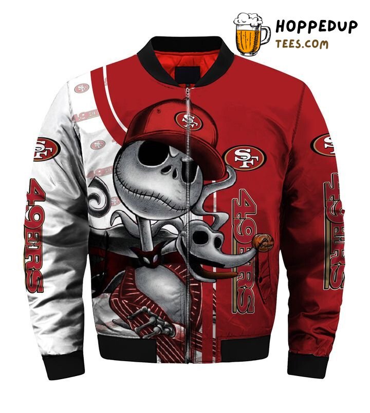 NFL San Francisco 49ers Jack Halloween and Team Bomber Jacket