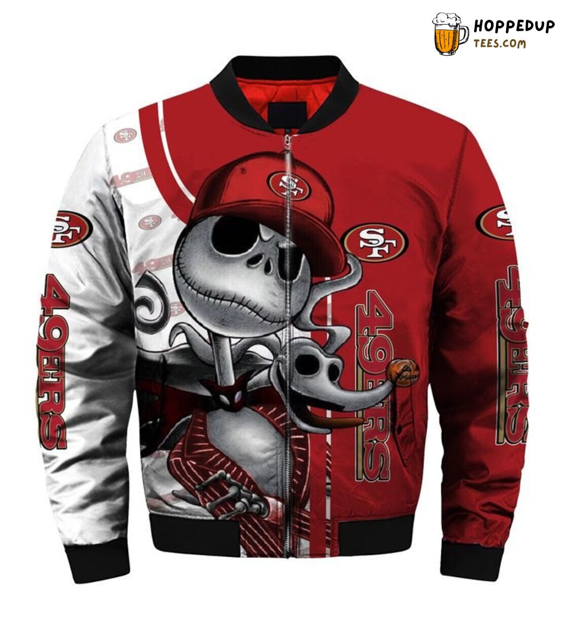 NFL San Francisco 49ers Jack Halloween Team Premium Bomber Jacket Design