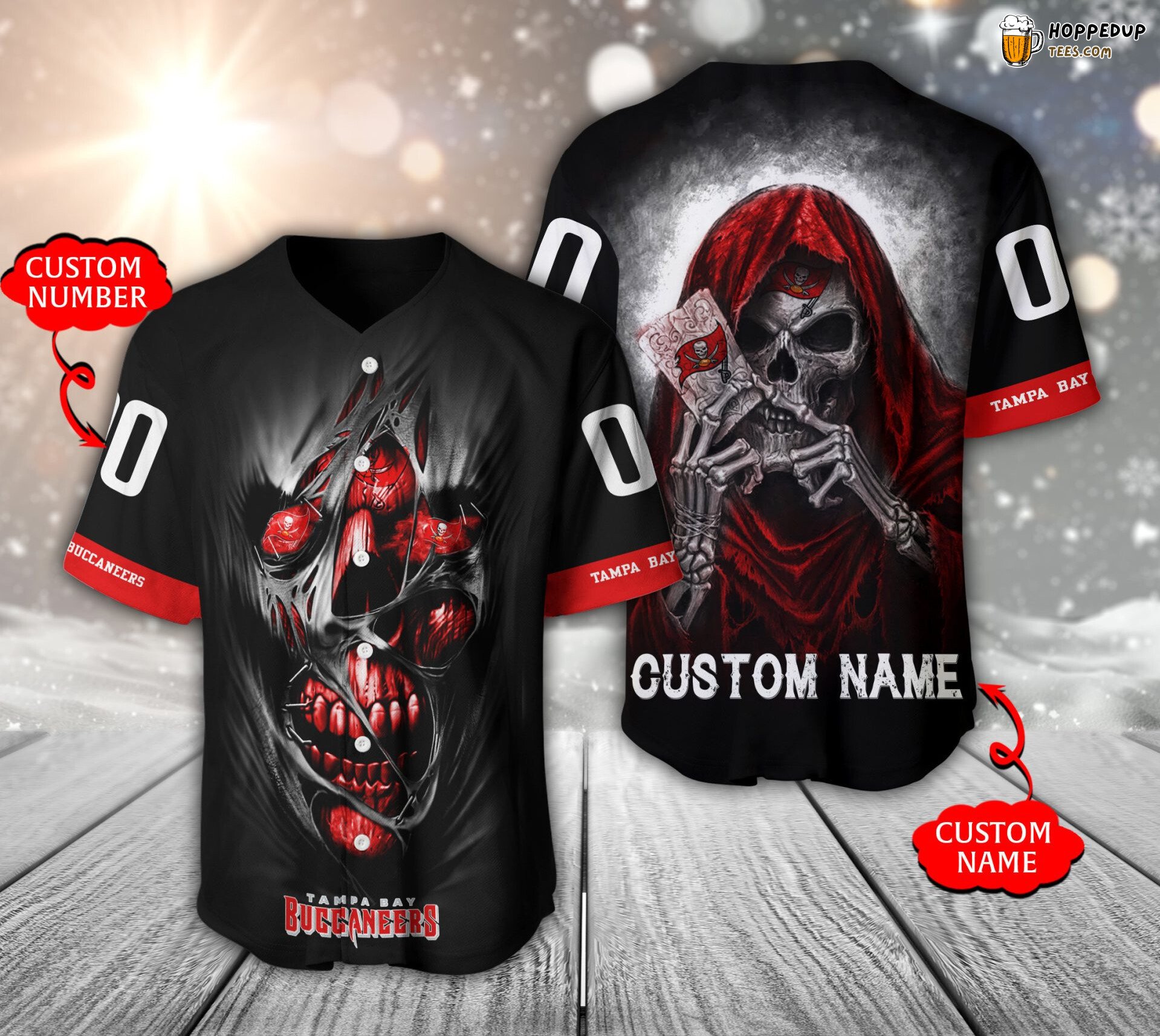 NFL Tampa Bay Buccaneers Custom Name Number Black Limited Baseball Jersey Unisex Shirt