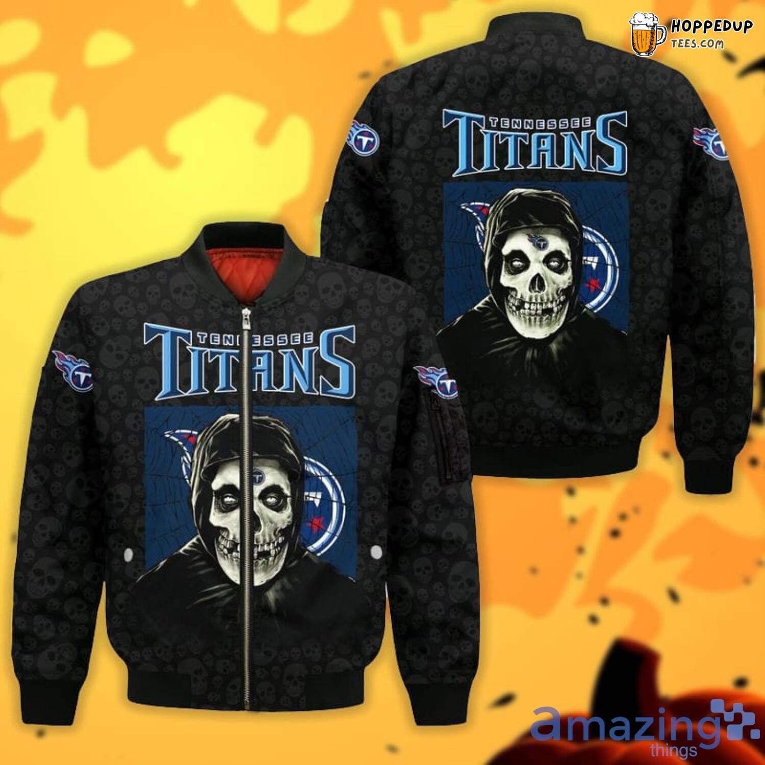 NFL Tennessee Titans Halloween Misfit Bomber Jacket