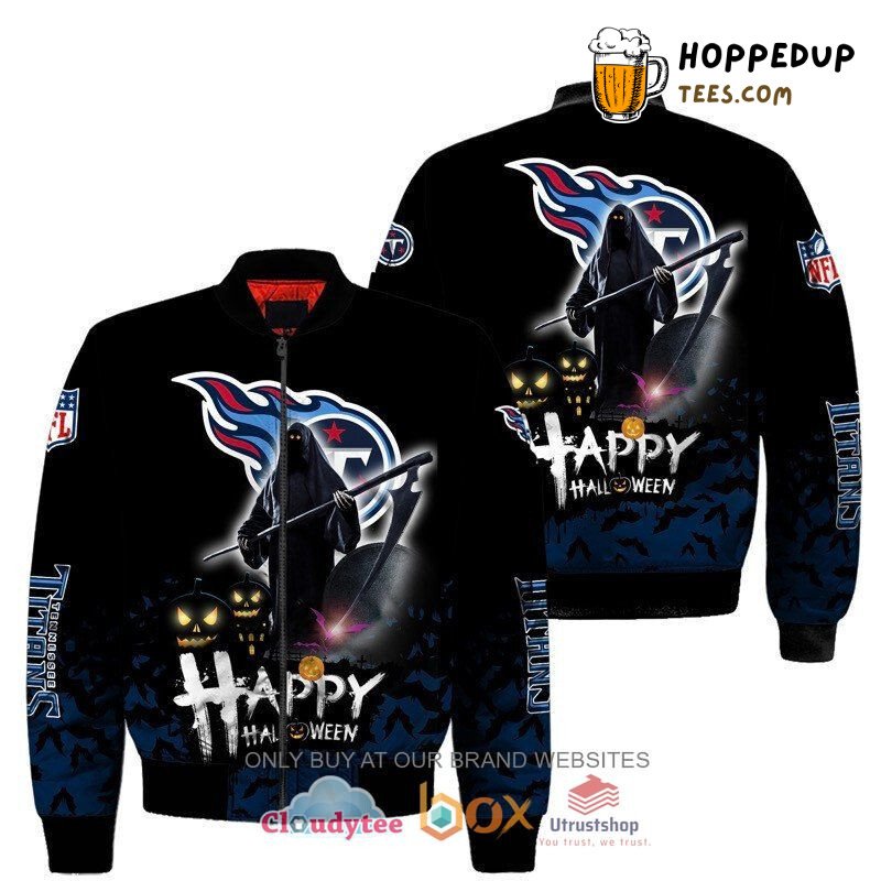 NFL Tennessee Titans Happy Halloween Bomber Jacket