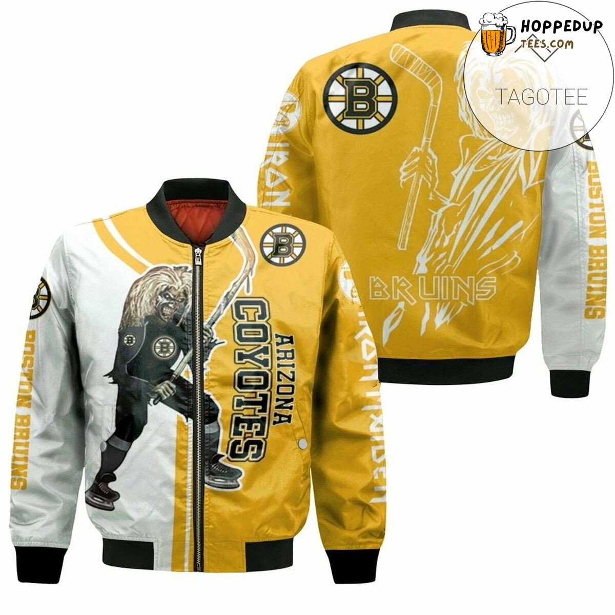 NHL Boston Bruins Team Spirit Bomber Jacket Rugged Series