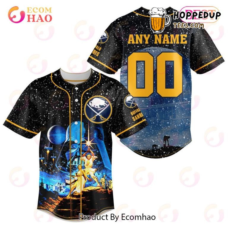 NHL Buffalo Sabres Custom Name Number Starwar Concepts Baseball Jersey Unisex Shirt