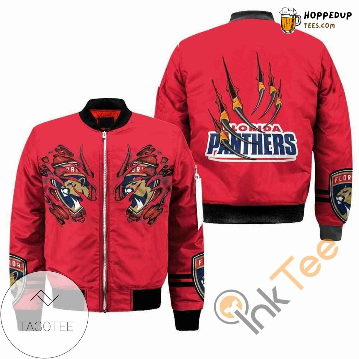 NHL Florida Panthers Red Claws Gift For Fans Bomber Jacket